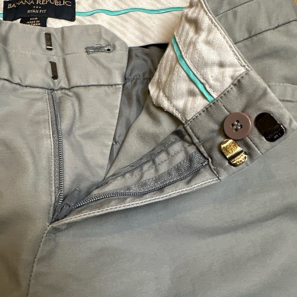 Banana Republic Ryan Fit Green Khaki‎ Flare Size 10R Pants - Picture 6 of 9